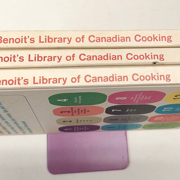 Madame Benoit's Library of Canadian Cooking 3 book lot HARDCOVER Vintage - Picture 3 of 3